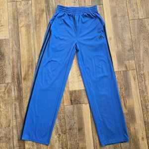 Adidas Youth Boys Blue 3-Stripe Track Pants Athletic Trousers Size Large 14/ 16